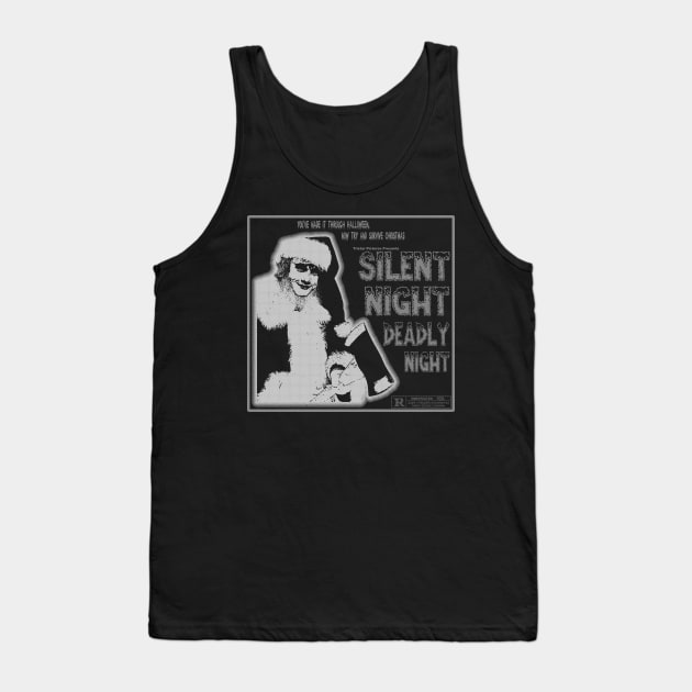 Silent Night Deadly Night Ad Tank Top by crowjandesigns